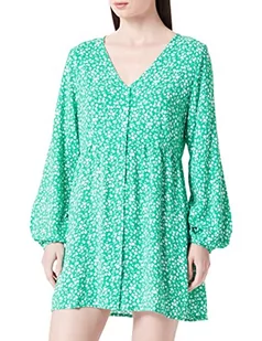 ONLY Women's Onlnova Life L/S THEA Button Dress AOP sukienka, Fern Green, S, zielony (Fern Green), S - Sukienki - miniaturka - grafika 1