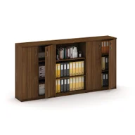 Zestawy mebli biurowych - B2B Partner Zestaw szaf MIRELLI, Typ III - orzech 437545 - miniaturka - grafika 1