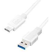 Kable USB - LogiLink kabel Usb 3.2 - Typ-C 0,15m biały CU0172 - miniaturka - grafika 1