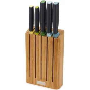 Joseph Joseph JOSEPH JOSEPH ELEVATE ZESTAW 5 NOŻY W BLOKU BAMBUSOWYM 27 X 36 X 6 CM BRĄZOWY BTRZY 10300 - Noże kuchenne - miniaturka - grafika 1