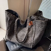 Inne - TEMU Stylowa i modna torba na ramię z panterką, charakteryzująca się spokojną atmosferą i zamkiem na guziki, która pozwala na przenoszenie zarówno na - miniaturka - grafika 1