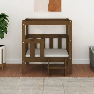 Lumarko Legowisko dla psa, miodowy brąz 65,5x43x70 cm, drewno sosnowe! - Legowiska dla psów - miniaturka - grafika 4