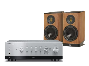 Yamaha R-N1000A (srebrny) + Vela BS403 (orzech) - Zestawy stereo - miniaturka - grafika 1