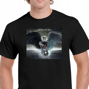 KOSZULKA SEPULTURA METAL PREZENT ZESPÓŁ GITARA BAWEŁNA CZARNA P076 XXL - Koszulki męskie - miniaturka - grafika 1