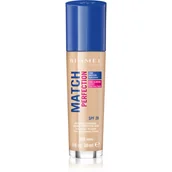 Podkłady do twarzy - Rimmel Match Perfection Foundation SPF20 podkład w płynie 100 Ivory 30ml - miniaturka - grafika 1