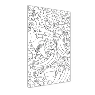 Foto obraz szkło hartowane pionowy Tło Zentangle - Foto gadżety - miniaturka - grafika 1