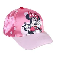 Czapki damskie - Kapelusz dziecięcy z zakrzywionym daszkiem Minnie - różowy, od 4 i 8 lat, z błyszczącym materiałem - czapka dziecięca z regulowanym rozdarciem na plecach - oryginalny produkt zaprojektowany w - miniaturka - grafika 1