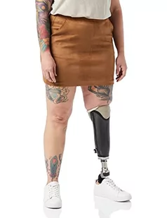 VERO MODA Vmdonnadina Krótka spódnica ze sztucznego zamszu Noos, brązowa (Cognac Cognac), Medium - Spódnice - miniaturka - grafika 1
