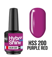 Lakiery hybrydowe - 200. PURPLE RED - Lakier hybrydowy Hybrid Shine System - Color UV/LED - Mollon PRO - miniaturka - grafika 1