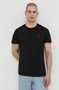 Diesel t-shirt bawełniany 3-pack męski kolor czarny gładki - Koszulki męskie - miniaturka - grafika 1