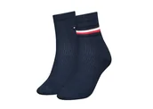 Skarpetki damskie - Tommy Hilfiger Skarpety 701223809 39-42 TH Women Short Sock 2P Global - miniaturka - grafika 1