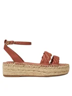 Espadryle damskie - Tommy Hilfiger Espadryle FW0FW08496 Brązowy - miniaturka - grafika 1