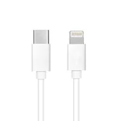 Kable USB - Kabel Typ C do iPhone Lightning 8-pin Power Delivery PD20W 3A C291 biały 1 metr BOX - miniaturka - grafika 1