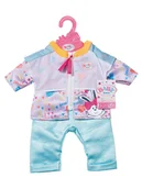 Akcesoria dla lalek - Baby Born Ubranko "BABY born Casual Outfit Aqua" ze wzorem dla lalek - 3+ - miniaturka - grafika 1