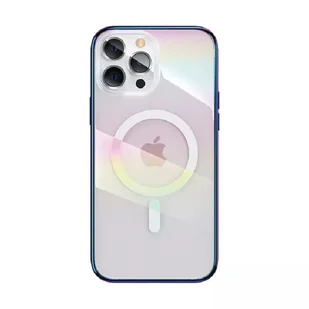 Kingxbar PQY Nebula Series magnetyczne etui do iPhone 13 obudowa pokrowiec fioletowy (kompatybilne z MagSafe) - Etui i futerały do telefonów - miniaturka - grafika 1