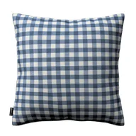 Poszewki na poduszki - Dekoria Poszewka Kinga na poduszkę granatowo biała kratka 1,5x1,5cm) 60 × 60 cm Quadro 105-136-01 - miniaturka - grafika 1