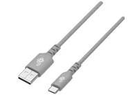 Kable USB - Kabel USB-USB C 1m silikonowy szary Quick Charge - miniaturka - grafika 1