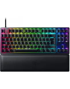 D-E layout - Razer Huntsman V2 TKL, gaming keyboard Kolor: CZARNY, Razer Clicky Optical Purple - Klawiatury - miniaturka - grafika 1