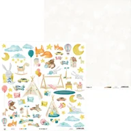 Scrapbooking - Papier ozdobny dziecięcy 30x30 cm Good Night - 07 - miniaturka - grafika 1