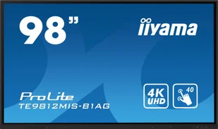 Monitor interaktywny 98" iiyama ProLite TE9812MIS-B1AG IPS LED 4K /VGA HDMI USB-C WiFi/ iiware, Android11, ScreenSharePro +  GRATIS !! AUTORYZOWANY SKLEP IIYAMA - Tablice interaktywne - miniaturka - grafika 1
