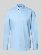 Koszule męskie - Koszula biznesowa o kroju regular fit z czystej bawełny - miniaturka - grafika 1