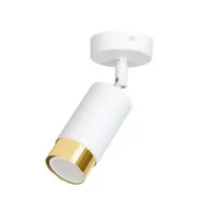Lampy sufitowe - Emibig Hiro lampa sufitowa (spot) 1-punktowa biała/złota 963/1 - miniaturka - grafika 1