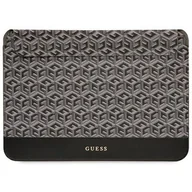 Torby na laptopy - Guess Sleeve GUCS16HGCFSEK 16" czarny /black GCube Stripes - miniaturka - grafika 1