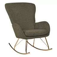 Fotele - Fotel bujany boucle zielony OULU - miniaturka - grafika 1