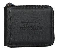 Portfele - WILD skórzany portfel na suwak 702 702 - miniaturka - grafika 1
