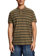 Koszulki męskie - ESPRIT męska koszulka polo, 352/Khaki Green 3, XS - miniaturka - grafika 1