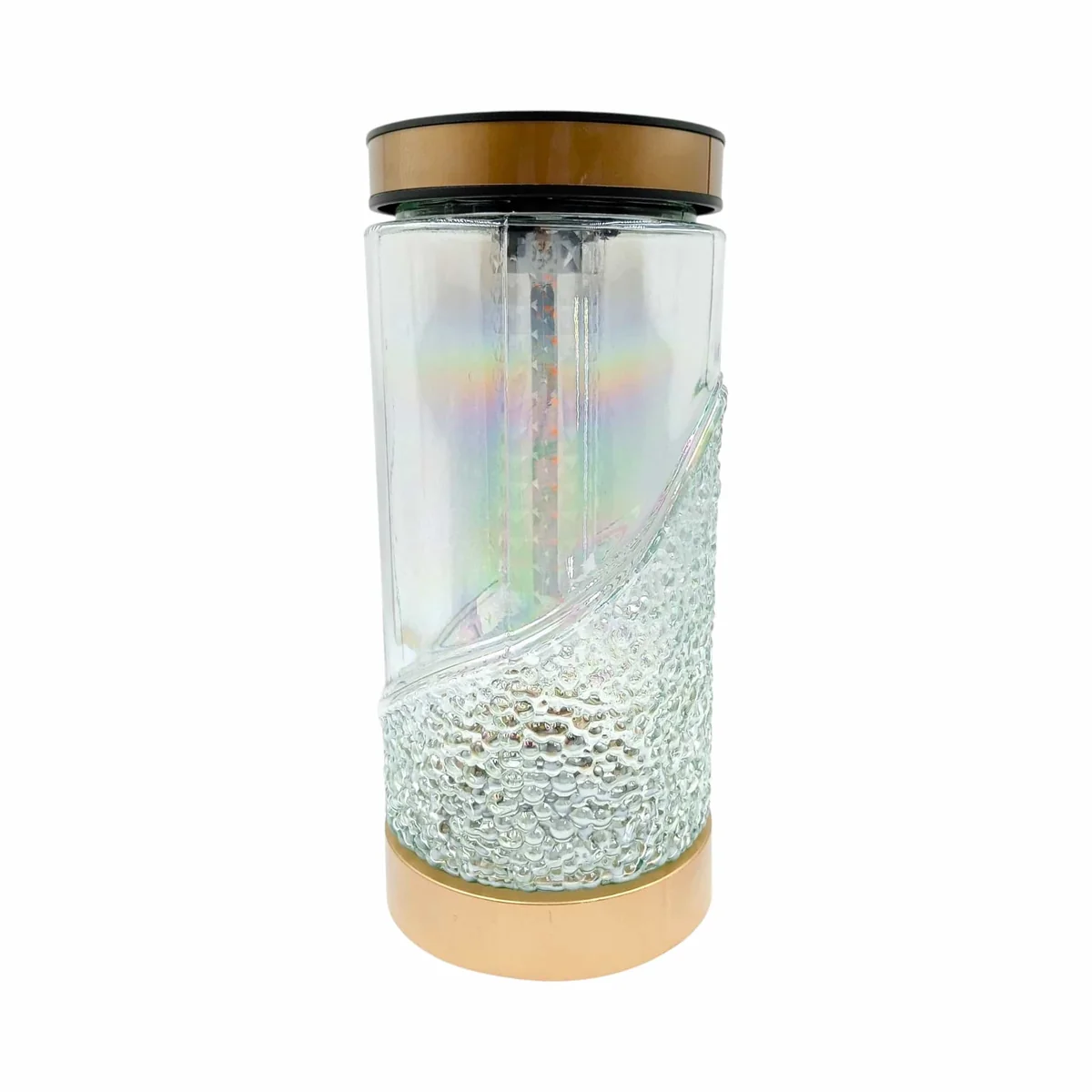 Znicz solarny - ZR - opalizujący - pomarańczowe światło - 28 cm