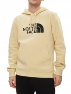 Bluzy męskie - Bluza męska THE NORTH FACE NF00AHJY3X4 z kapturem beżowa S - miniaturka - grafika 1