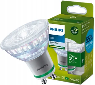 Philips Żarówka Led GU10 2,1W=50W 4000K Neutralna Ultra Efficient 375lm 36° - Żarówki LED - miniaturka - grafika 1