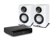 Zestawy stereo - Bluesound POWERNODE EDGE (czarny) + Carina BS243.4 (biały) - miniaturka - grafika 1