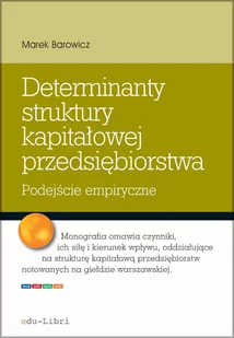 Determinanty struktury kapitałowej przedsiębiorstwa - E-booki - biznes i ekonomia - miniaturka - grafika 1