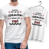 Koszulki męskie - T-Shirt męski biały dla Zięcia Zięć Na Prezent Urodziny Imieniny śmieszny - miniaturka - grafika 1