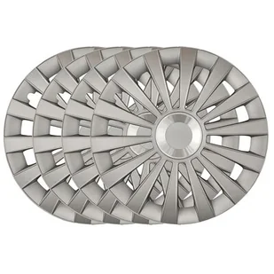 Cartrend Meridian kołpaki ozdobne na felgi stalowe, chromowany pierścień, komplet 4-częściowy, 38 cm (15) 70274 - Kołpaki samochodowe - miniaturka - grafika 1