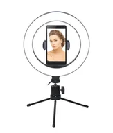 Lampy studyjne - Vakoss Lampa pierścieniowa Lampka do Selfie i makijażu Vakoss LD-G322K LD-G322K - miniaturka - grafika 1