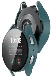 Bizon Etui ze szkłem do zegarka Case+Glass Watch do Galaxy Watch 7 44 mm, zielone - Akcesoria do smartwatchy - miniaturka - grafika 1