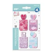 Zakładki do książek - Mp Main Paper Zakładki magnetyczne Kocham czytać 4szt - miniaturka - grafika 1