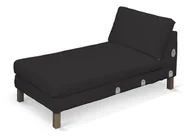 Pokrowce na meble - Dekoria pl pl Pokrowiec na szezlong Karlstad dostawka krótki Shadow Grey grafitowy) 80 x 160 x 80 cm Cotton Panama 733-702-08 - miniaturka - grafika 1