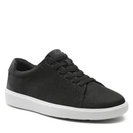 Sneakersy męskie - Clarks Męskie sneakersy Cambro Low, czarny - Black Textile - 42 EU - miniaturka - grafika 1