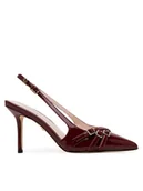 Sandały damskie - Guess Sandały 5GGZ31 7231A Bordowy - miniaturka - grafika 1