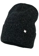 Czapki dla dzieci - Czapka dla dziewczynki na zimę PILI czarny - miniaturka - grafika 1