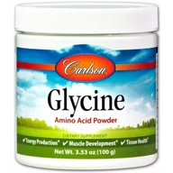 Witaminy i minerały dla sportowców - Carlson Labs Glycine 100 Grams - miniaturka - grafika 1