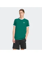 Koszulki męskie - adidas T-Shirt 3-Stripes KE3534 Zielony Regular Fit - miniaturka - grafika 1