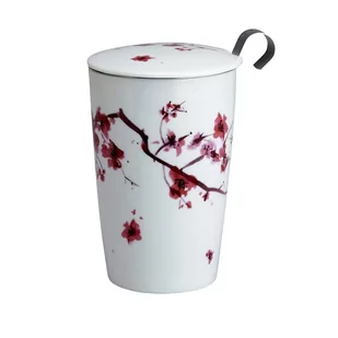 Eigenart Kubek z zaparzaczką do herbaty 350ml Eigenart Kwiat Wiśni biały EA-3068811 + 20 zł na pierwsze zakupy EA-3068811 - Kubki - miniaturka - grafika 1