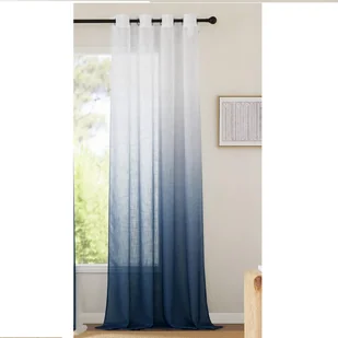 Firany Zasłony półprzezroczyste kółka 220x140 BIAŁY GRANAT-Pony Dance-1 szt - Zasłony - miniaturka - grafika 1