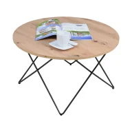 Ławy i stoliki kawowe - Industrialny stolik kawowy dąb artisan N3-C59 - miniaturka - grafika 1