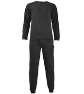 Bielizna sportowa męska - Mil-Tec Bielizna Polarowa Dwuczęściowa Czarna - Czarny - S - miniaturka - grafika 1